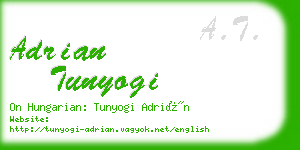 adrian tunyogi business card